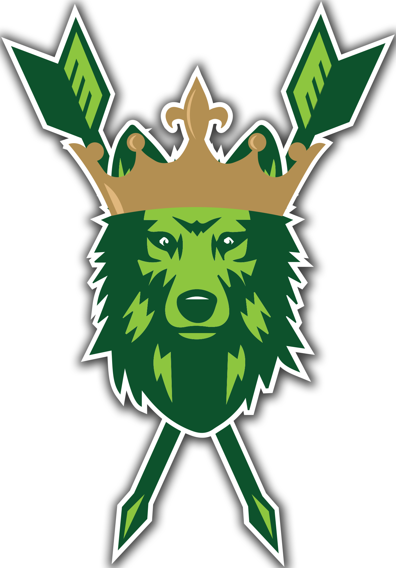 Saints Football Logo Clipart - St Edmund And The Wolf - Png Download (1363x1956), Png Download