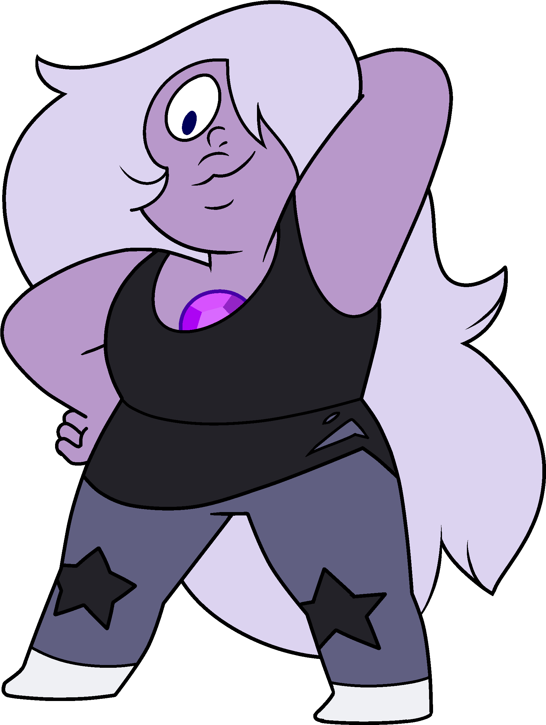 Amethyst Steven Universe Clipart (2000x2572), Png Download