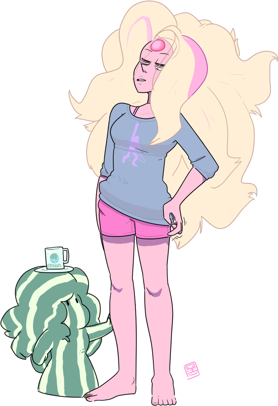 Tumblr Nu8ildr7un1sd1xkuo1 - Watermelon Rose Steven Universe Clipart (900x1317), Png Download