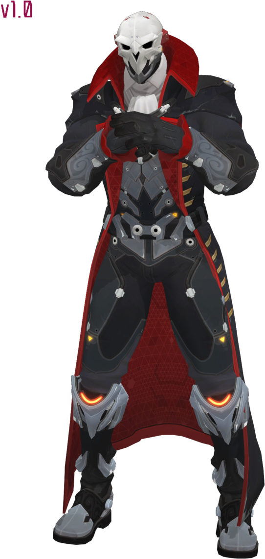 Mmd Reaper Dracula Download Togekisspika Combat Medic - Overwatch Reaper Dracula Fanart Clipart (670x1191), Png Download