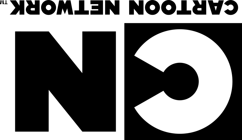 Cn Upside Down Logo - Cartoon Network Logo 2011 Clipart (830x483), Png Download