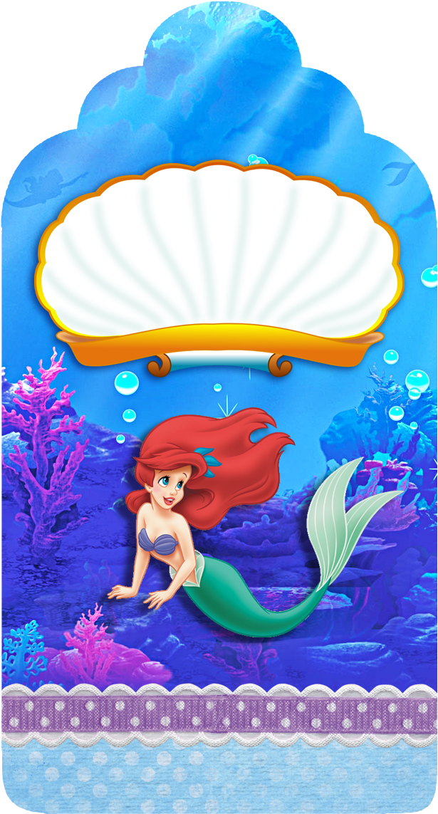Montando Minha Festa - Ariel Clipart (668x1181), Png Download