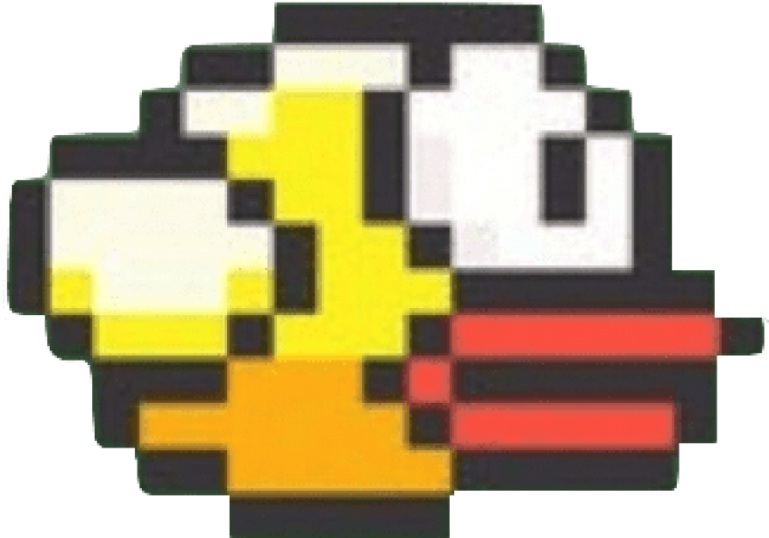 Free Png Download Flappy Bird Sprite Png Images Background - Flappy Bird Sprite Png Clipart (850x594), Png Download