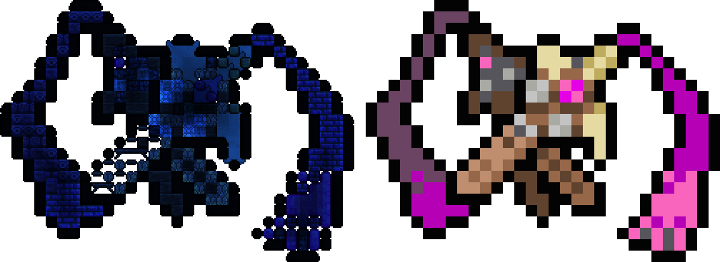 This Is My First Pixel Art I've Ever Done In Terraria Clipart (1008x368), Png Download