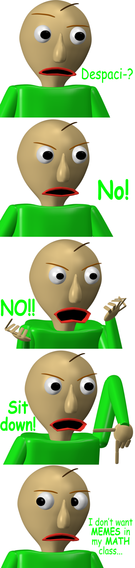 Baldi's Basics In Education And Learning Kickstarter Clipart (459x1920), Png Download