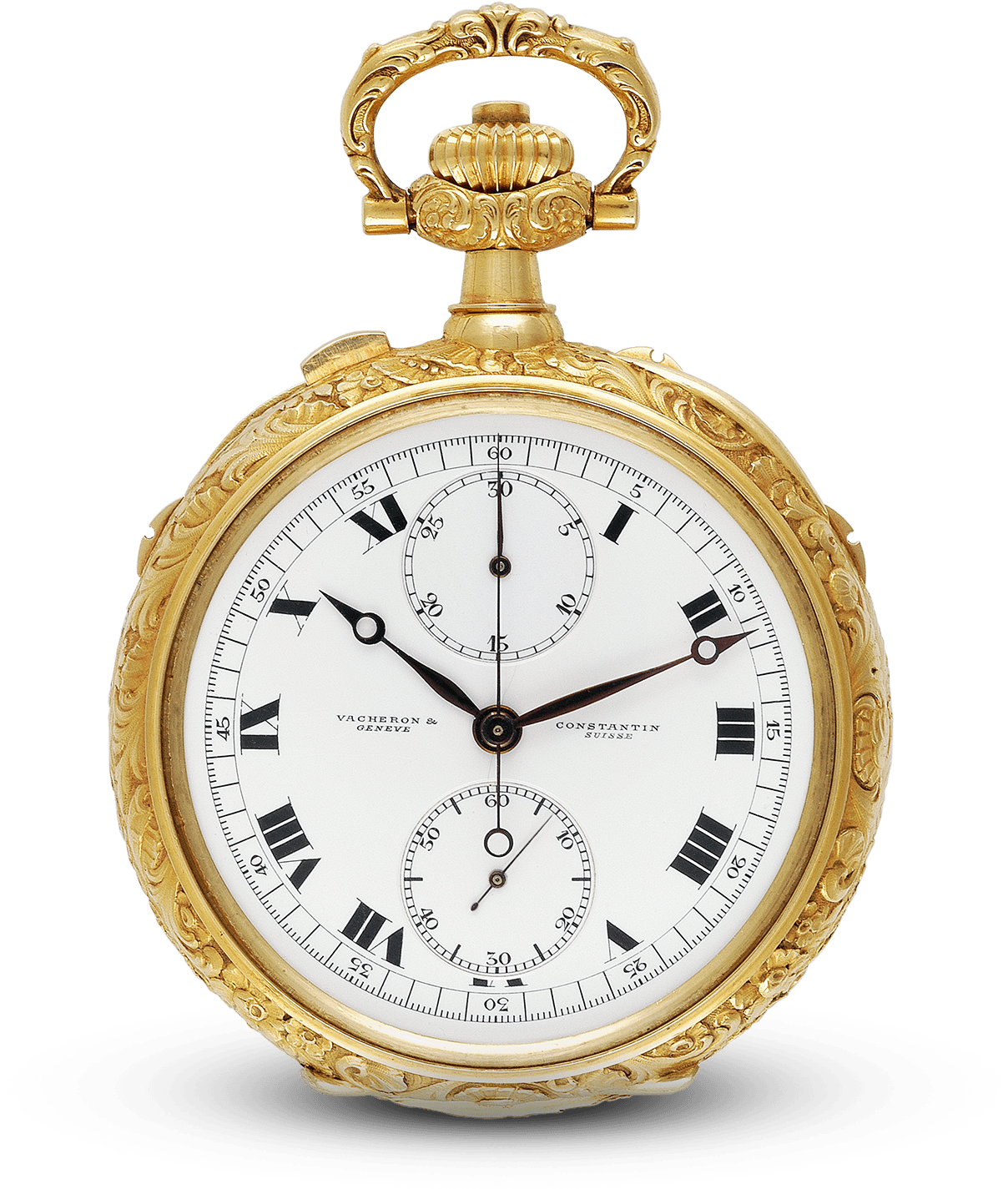 Patek Philippe Vintage Open Face Pocket Watch 14k Yellow Clipart (1208x1425), Png Download