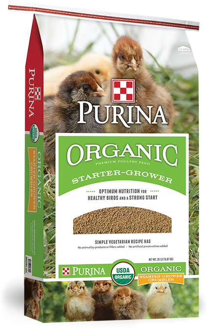 Purina® Organic Starter-grower - Purina Organic Chicken Feed Clipart (450x693), Png Download