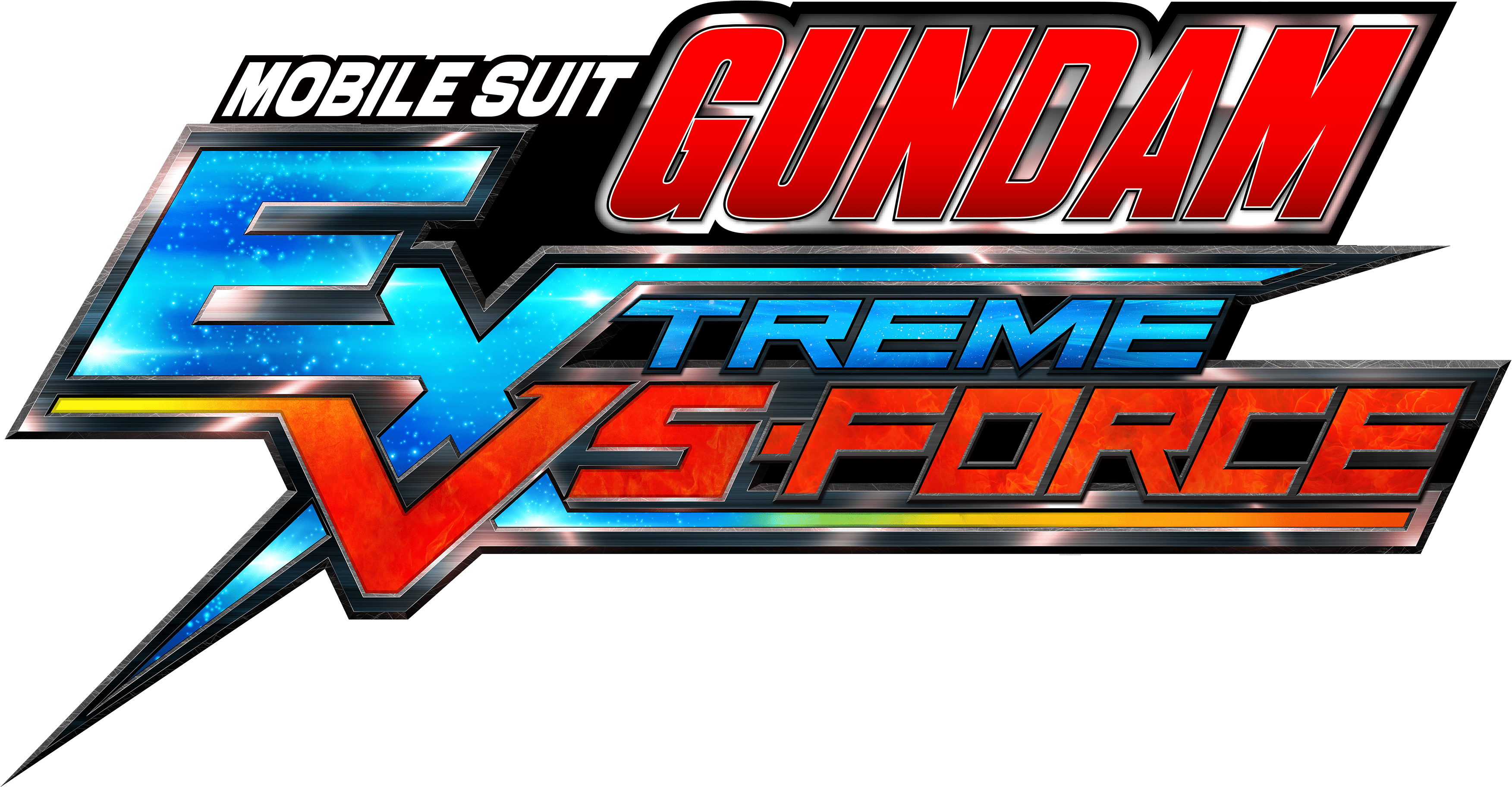 Mobile Suit Gundam - Mobile Suit Gundam Extreme Vs Force Logo Clipart (1000x540), Png Download