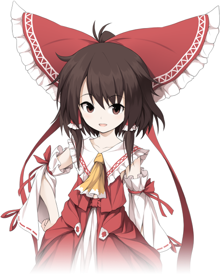 Reimu Hakurei - Touhou Genso Wanderer Reimu Clipart (454x777), Png Download