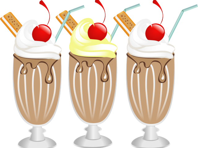 Milkshake Clipart Whipped Cream Png - Milk Shake Clipart Transparent (640x480), Png Download