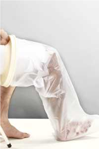 Cast Cover Leg - Bolsa Protectora Para Yeso Pierna Clipart (600x600), Png Download