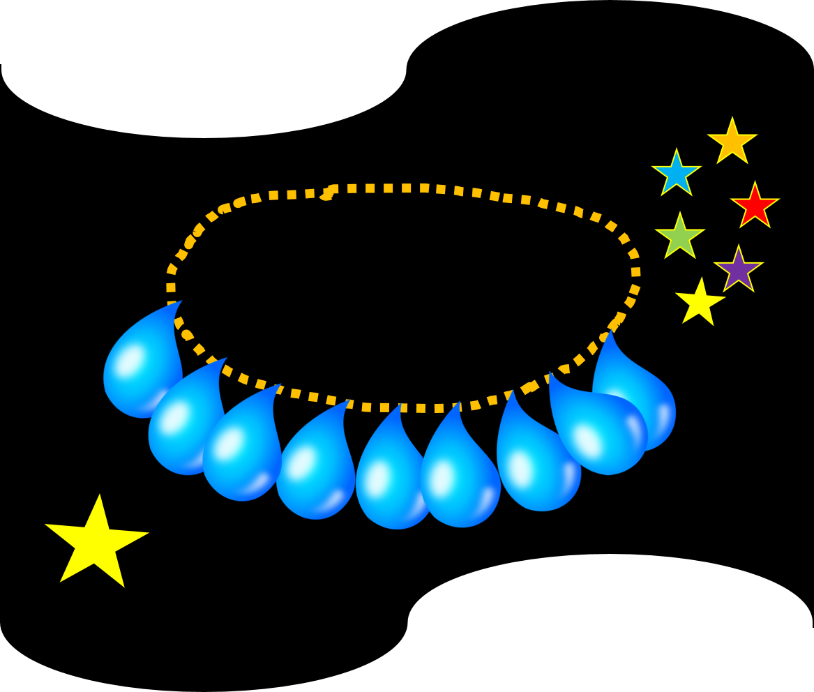 A Necklace Of Raindrops - Necklace Of Raindrops Story Clipart (1167x992), Png Download