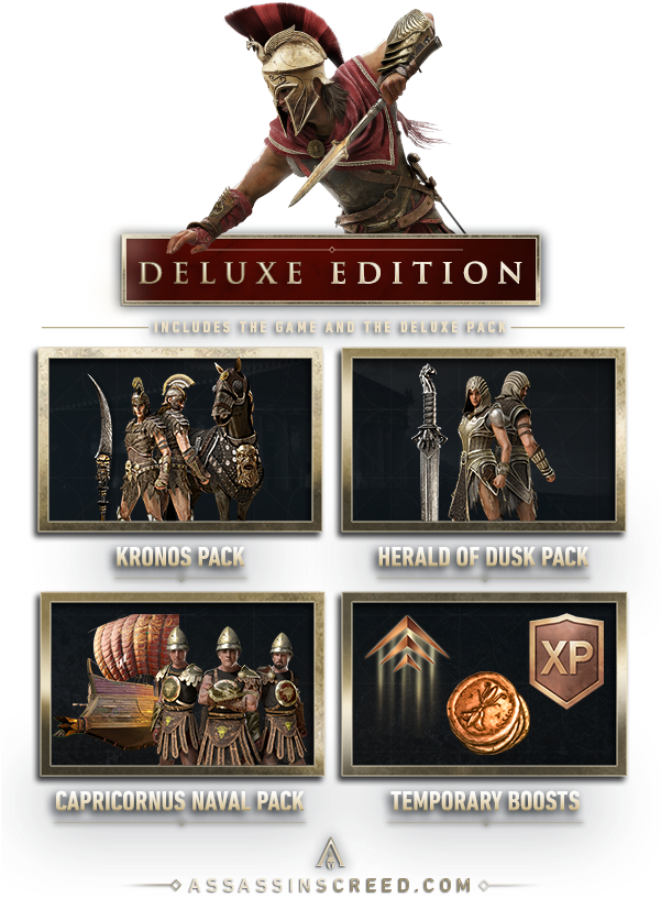 Description - Assassin's Creed Odyssey Deluxe Gold Ultimate Clipart (600x847), Png Download