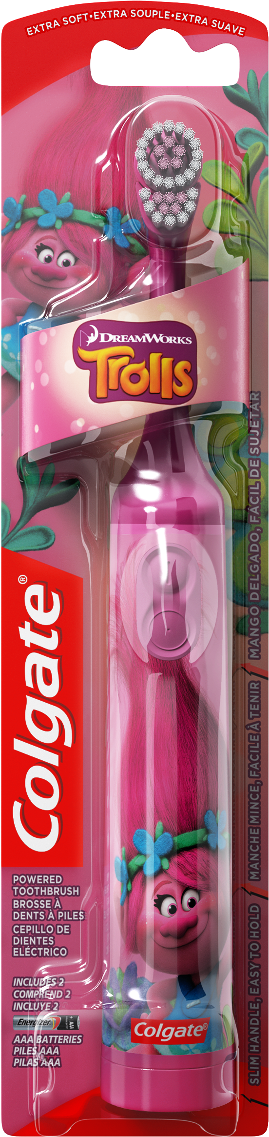 Colgate Electric Toothbrush Trolls Clipart (2500x2500), Png Download