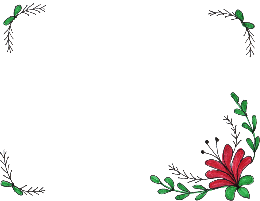 Flower Frame Free Png Image - Flower Bingkai Png Flower Clipart (1024x792), Png Download