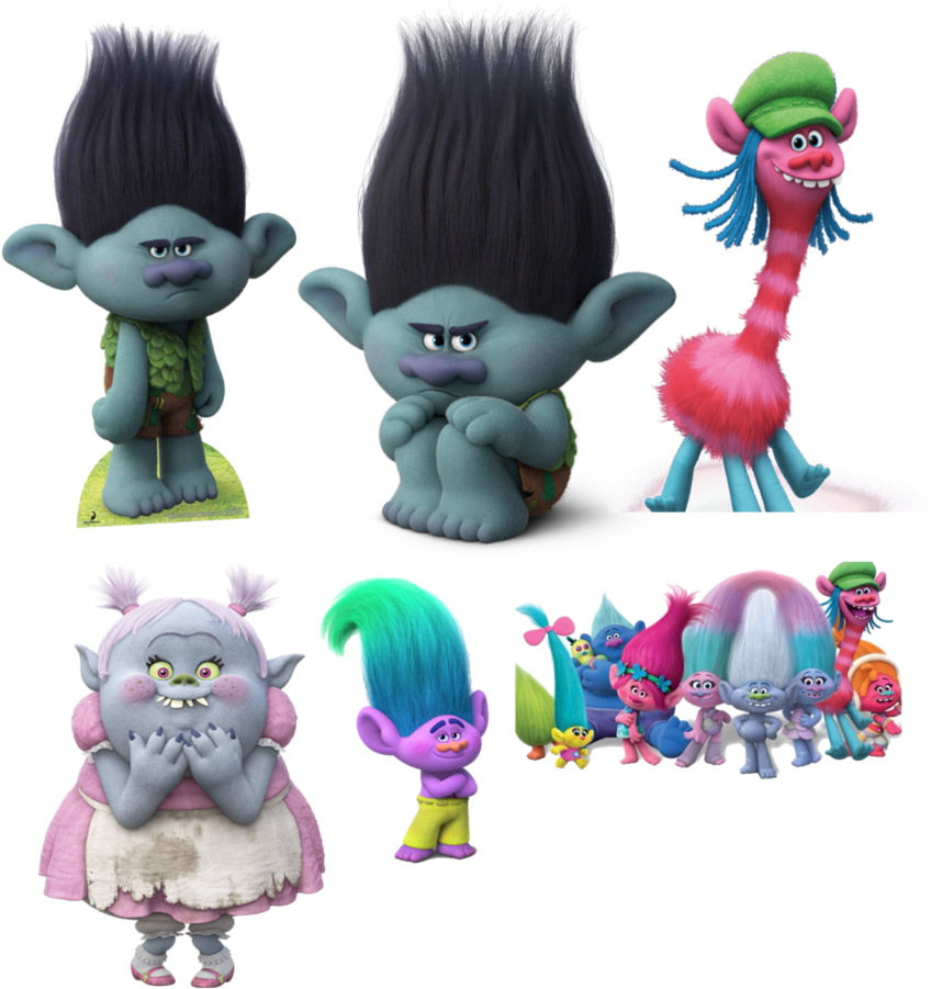Trolls Clipart - Trolls - Png Download (859x931), Png Download
