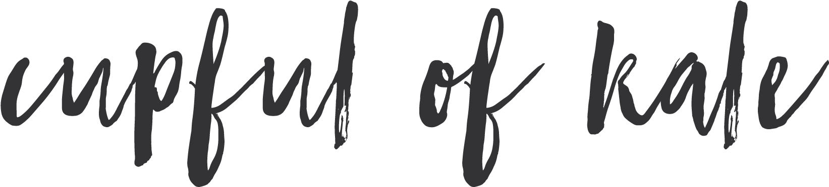 Cupful Of Kale - Calligraphy Clipart (1642x440), Png Download