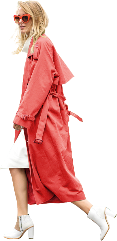 Woman Walking Salmon - Architecture People Png Clipart (461x912), Png Download
