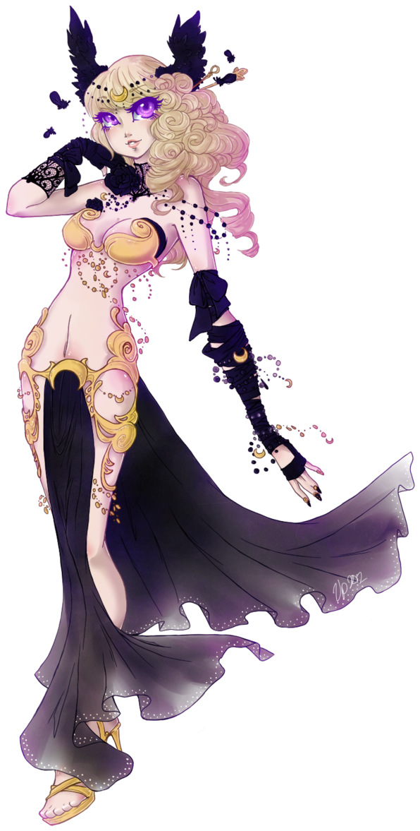 Evil Moon Png Image Royalty Free Stock Clipart (596x1177), Png Download