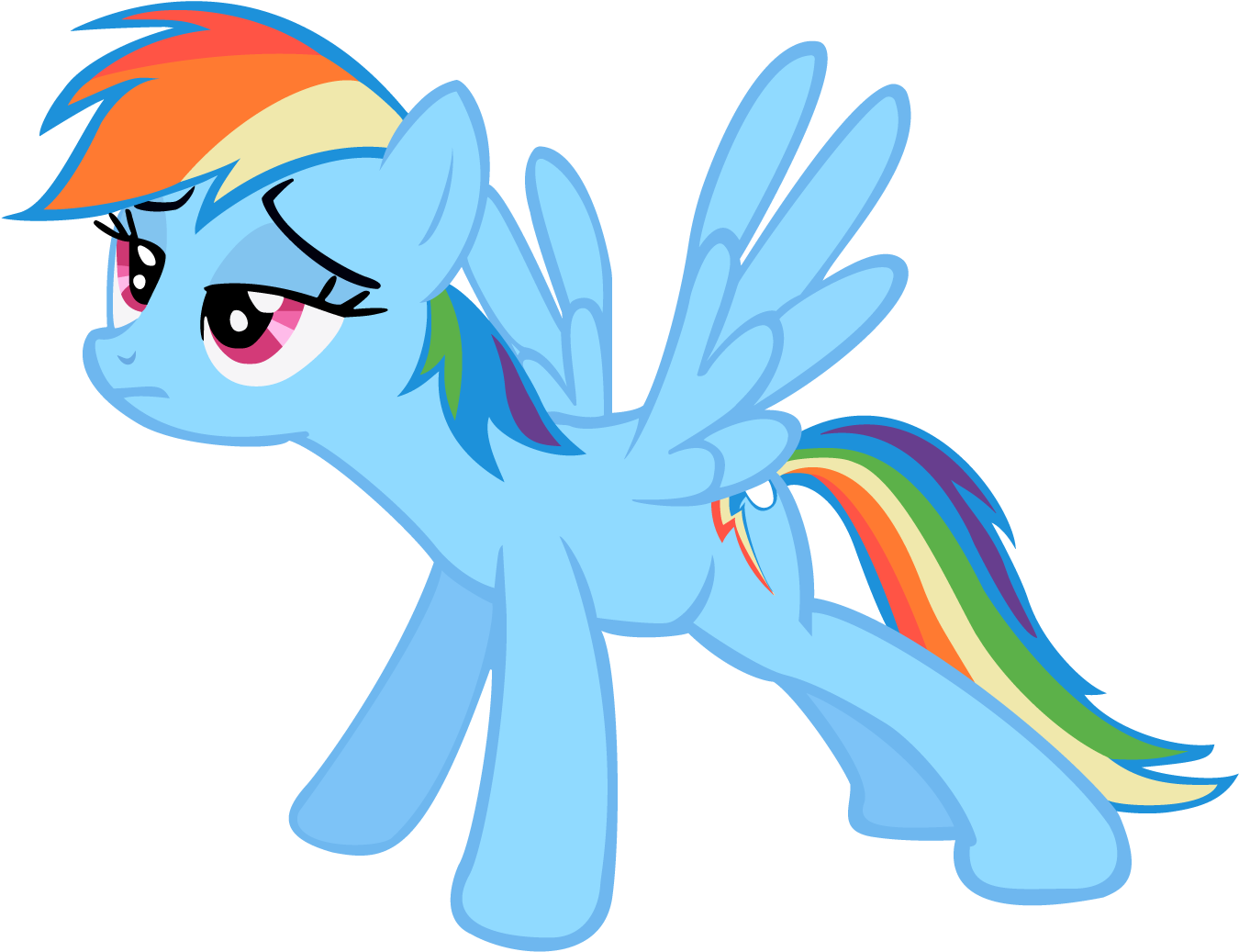 Post 30663 0 54996700 1427643149 Thumb - Rainbow Dash Vector Clipart (1350x1037), Png Download