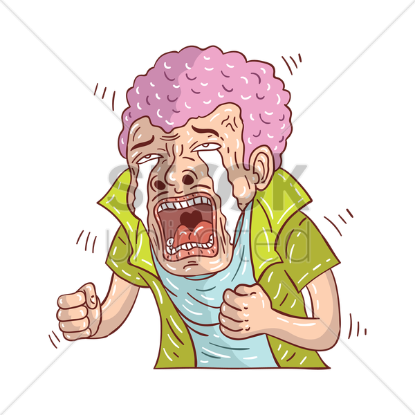 Crying Clipart Transparent - Cartoon Man Crying - Png Download (600x600), Png Download
