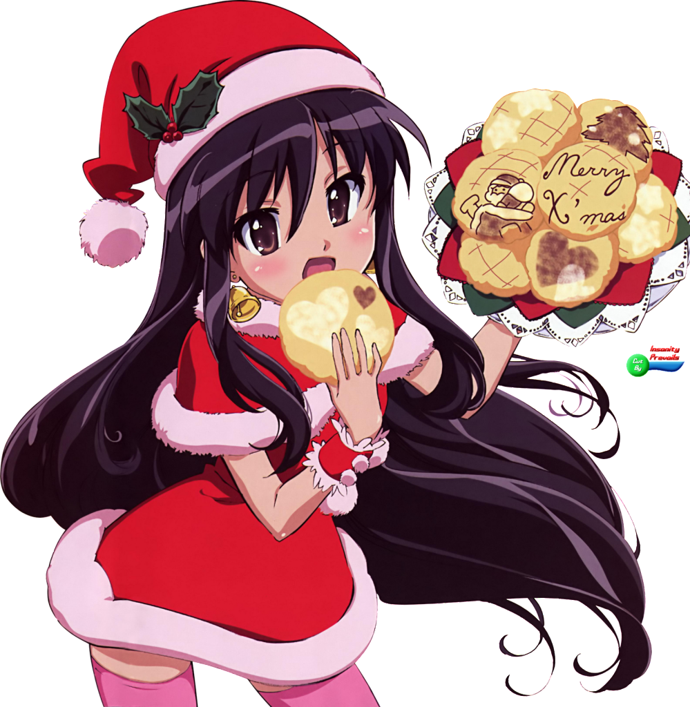 Anime Chica Navidad Photo Clipart (999x1024), Png Download