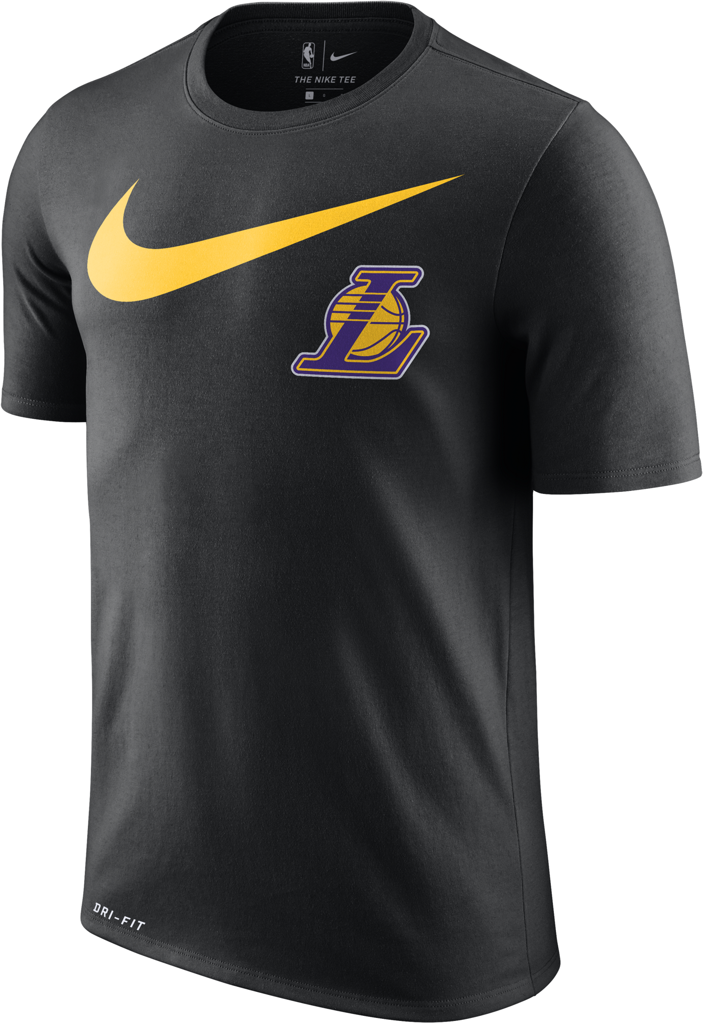 Nike Nba Los Angeles Lakers Swoosh Logo Dry Tee - Los Angeles Lakers Clipart (2000x2000), Png Download