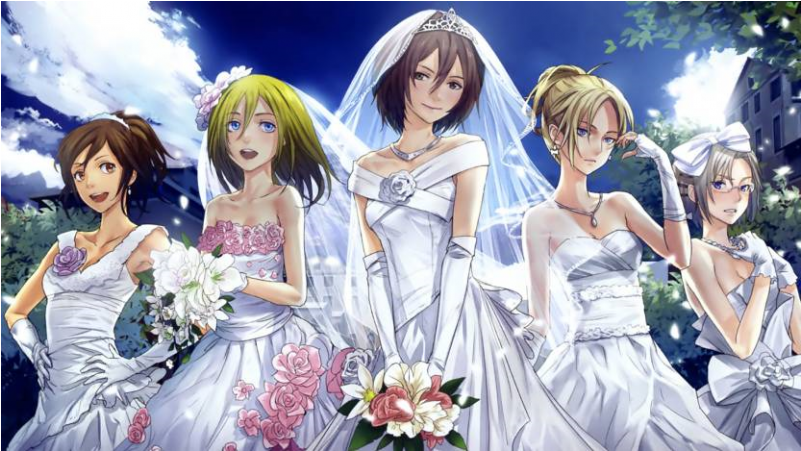 Attack On Titan Shingeki No Kyojin Annie Leonhart Bride - Annie Leonhardt X Mikasa Ackerman Clipart (800x1200), Png Download