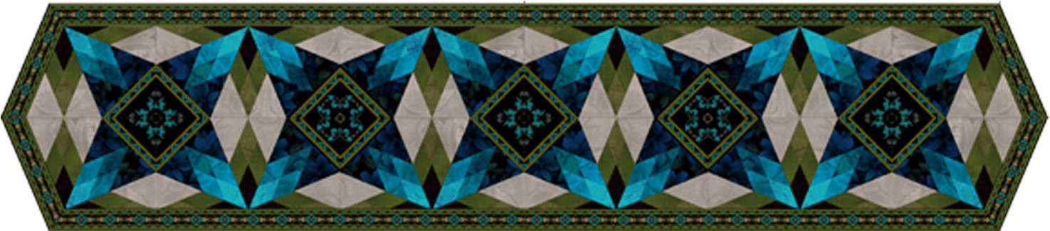 Midnight Garden Table Runner - Triangle Clipart (1500x1500), Png Download