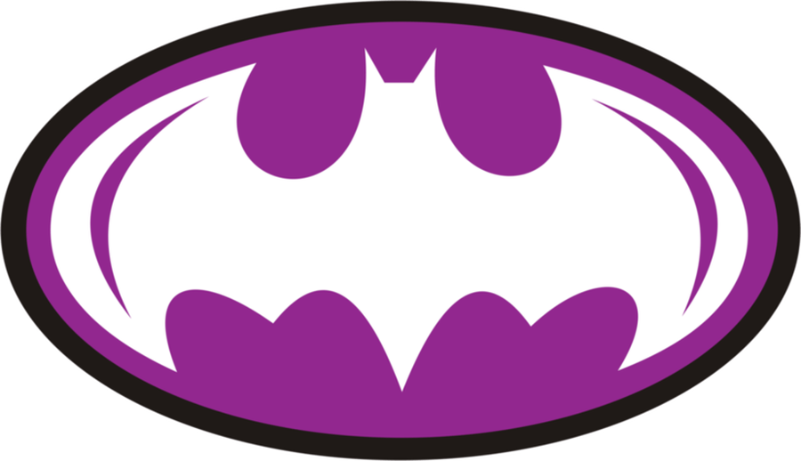 Batman Clipart Vector - Purple Batman Logo Transparent - Png Download (900x518), Png Download