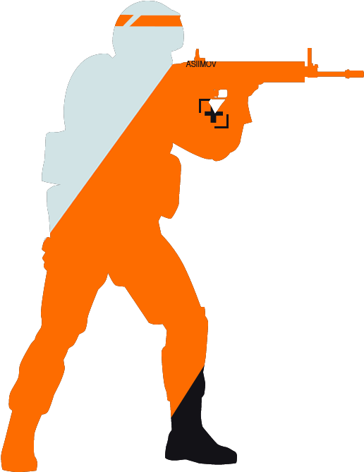 Go Logo Asiimov - Shoot Rifle Clipart (2897x668), Png Download