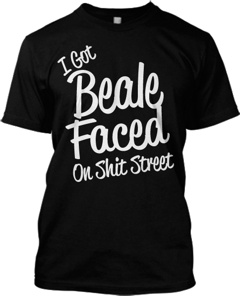 I Got Beale Faced On Shirt Street - Craft White Noise And Black Metal Clipart (700x764), Png Download