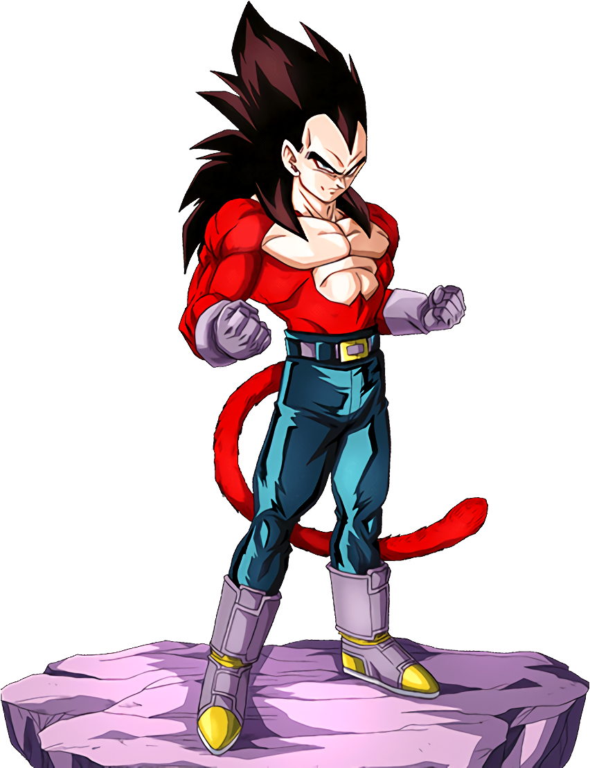 #dokkanbattle [crimson Flare] Super Saiyan 4 Vegeta - Dragon Ball Vegeta Ssj4 Clipart (852x1136), Png Download