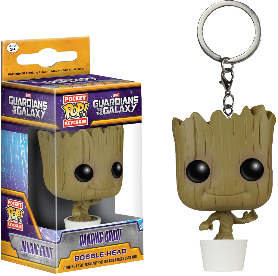 Dancing Groot Pop Keychain - Pocket Pop Dancing Groot Clipart (923x916), Png Download