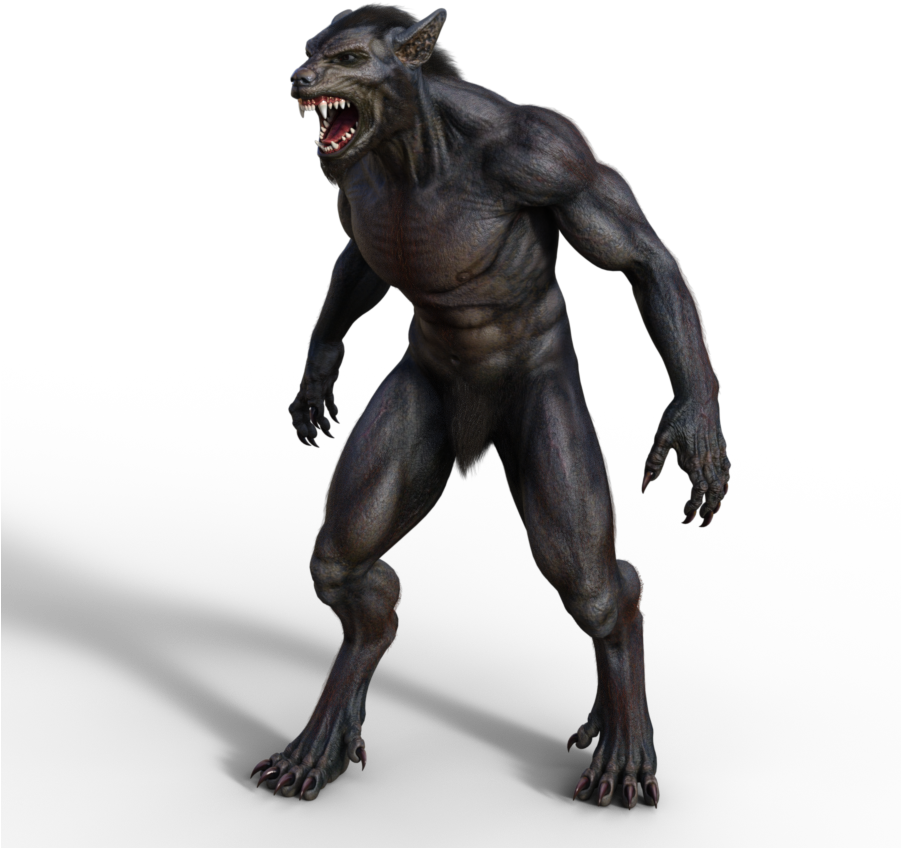 This Image Has Been Resized To Fit In The Page - Werewolf Clipart (900x900), Png Download
