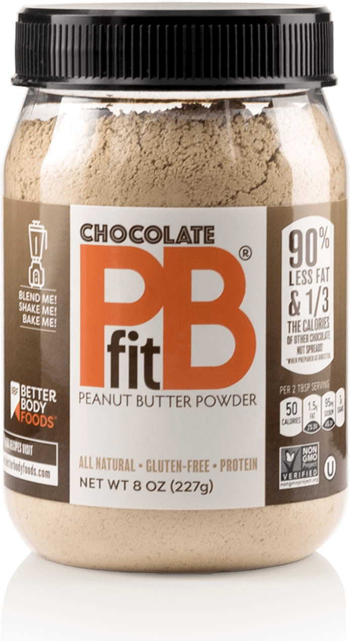 8 Oz Chocolate Peanut Protein Powder Container - Pb Fit Clipart (1000x1500), Png Download