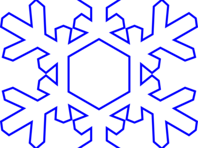 Snowflakes Clipart Border - Transparent Free Snowflake Clipart - Png Download (640x480), Png Download