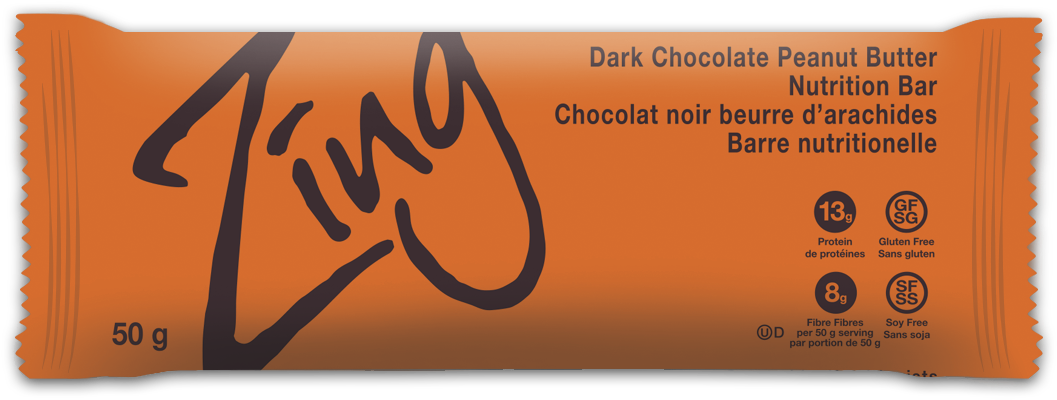 Dark Chocolate Peanut Butter, Png - Zing Bars Clipart (1200x600), Png Download