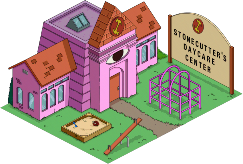 Stonecutter Daycare Center Tapped Out - House Clipart (850x574), Png Download