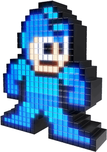Mega Man Pixel Pals 8-bit Light Up Decoration - Pixel Pals Megaman Clipart (600x600), Png Download