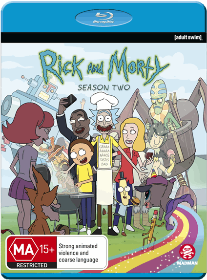 Rick And Morty Season 2 Blu Ray Clipart (600x600), Png Download