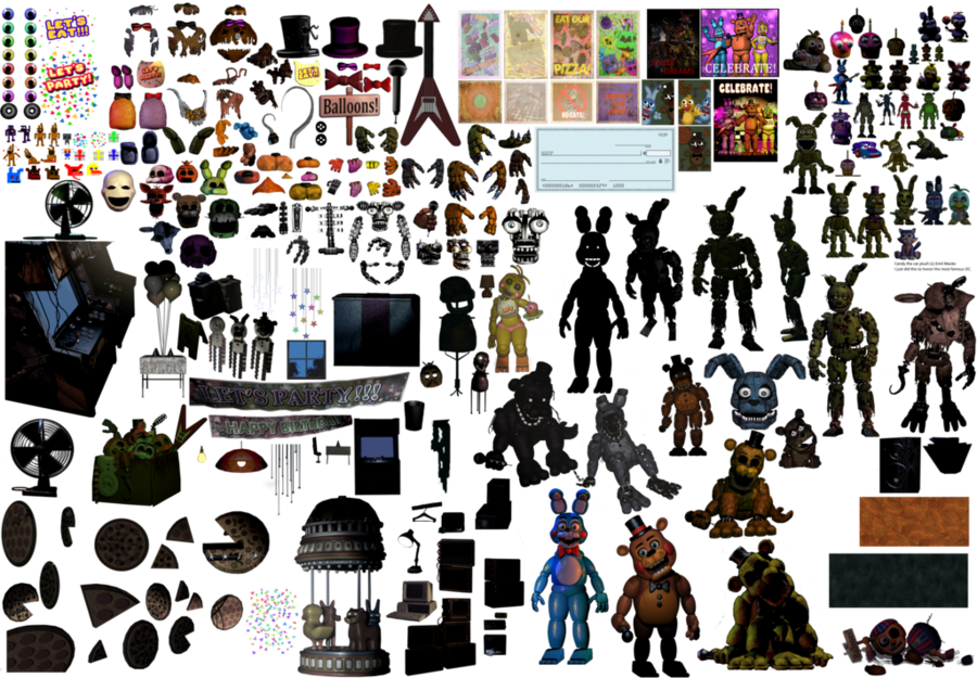 Fnaf Photoshop Resources Clipart Five Nights At Freddy's - Png Download (900x625), Png Download