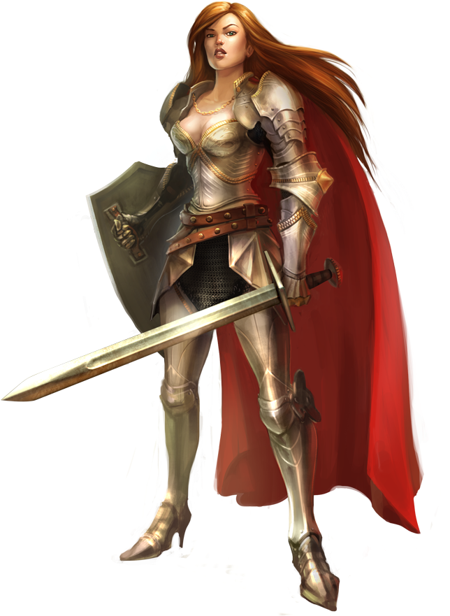 Woman Warrior Png Transparent Image - Female Warrior Png Clipart (712x880), Png Download
