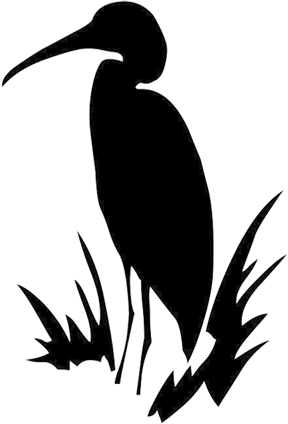 Silhouette Clip Art Color - Crane Bird Silhouette Clip Art - Png Download (581x854), Png Download