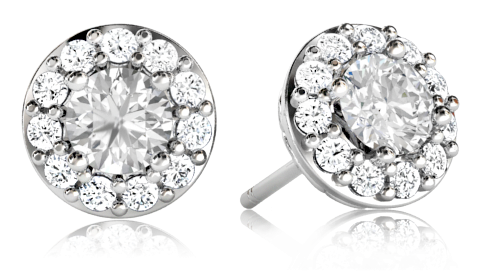 Diamond Earring Png - Platinum Clipart (1024x1024), Png Download