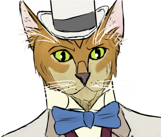 Tie Clipart Cat In Hat - Von Gikkingen The Cat Returns Baron Humbert - Png Download (640x480), Png Download