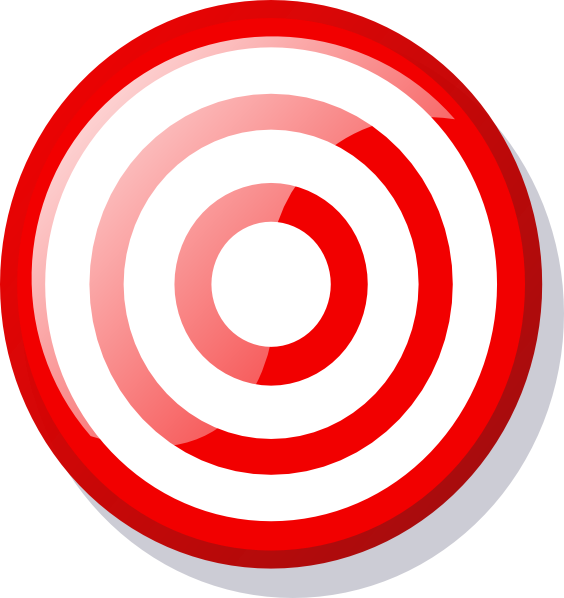 Clipart Target With Arrow - Target Clip Art - Png Download (564x598), Png Download