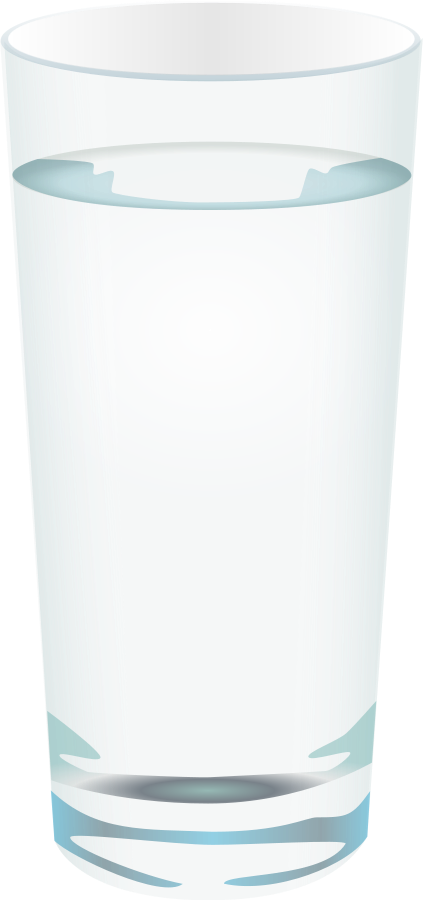 Divider Clipart Water - Glass Of Water Png Free Transparent Png (423x900), Png Download