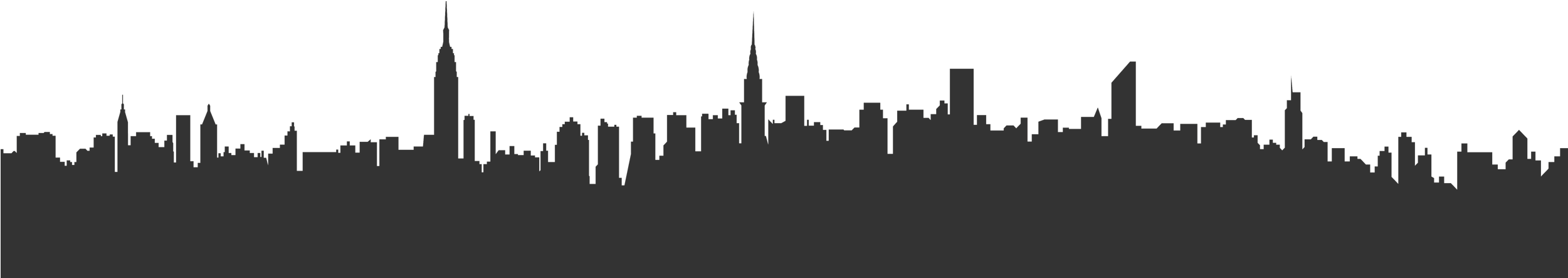 2500 X 515 3 - City Skyline Nyc Png Clipart (2500x515), Png Download