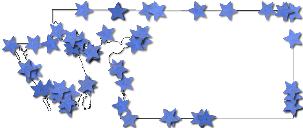 A Map Of Charlotte With A Thin Black Outline, Inner - Fourth Of July Frames Transparent Png Clipart (1024x435), Png Download